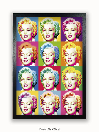 Marilyn Monroe Visions Pop Art Poster