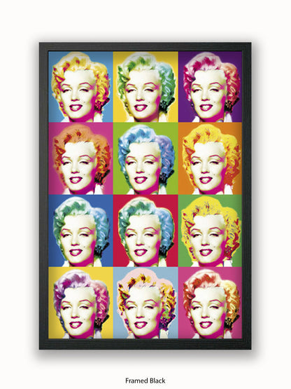 Marilyn Monroe Visions Pop Art Poster