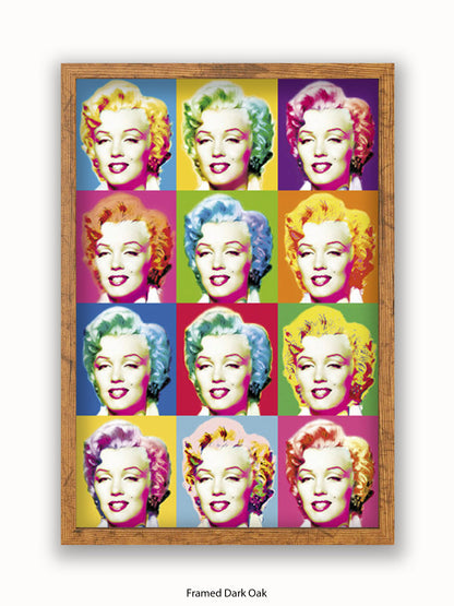 Marilyn Monroe Visions Pop Art Poster