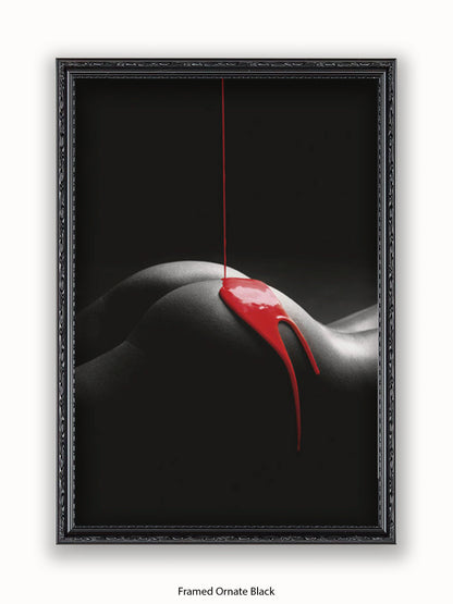 Rouge Et Noir Red Paint Poster