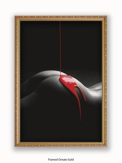 Rouge Et Noir Red Paint Poster
