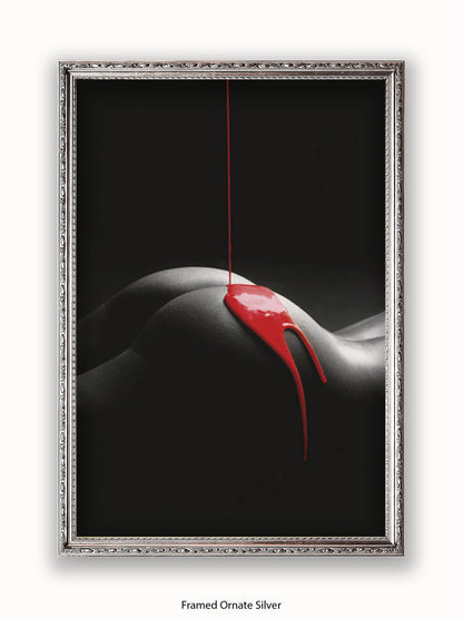 Rouge Et Noir Red Paint Poster