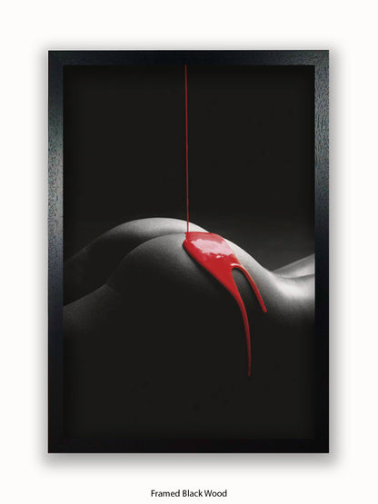 Rouge Et Noir Red Paint Poster