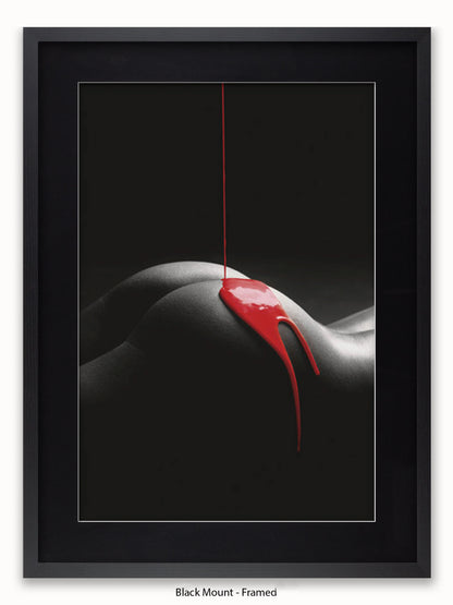 Rouge Et Noir Red Paint Poster