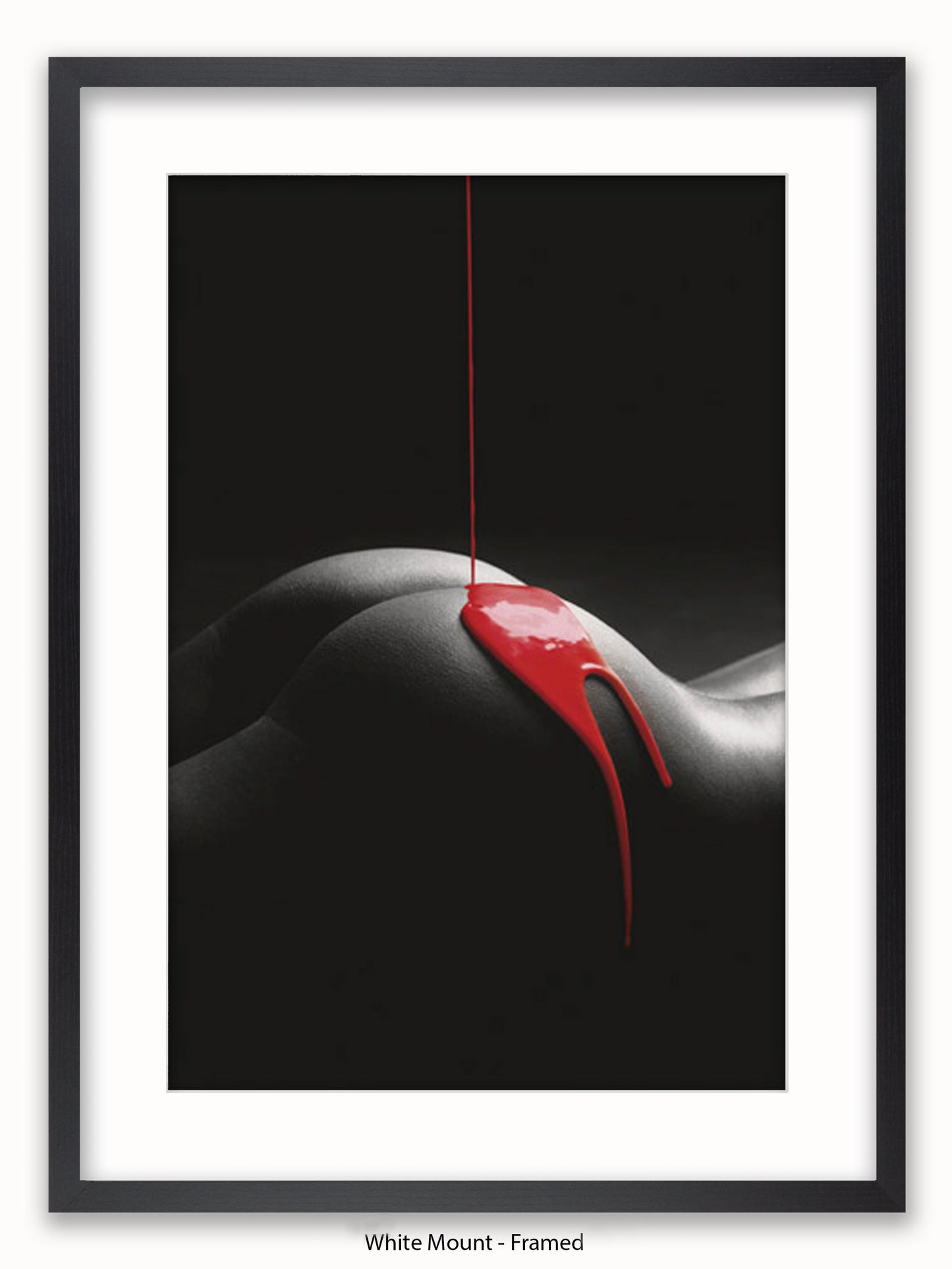 Rouge Et Noir Red Paint Poster