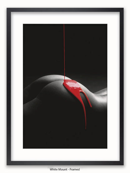 Rouge Et Noir Red Paint Poster