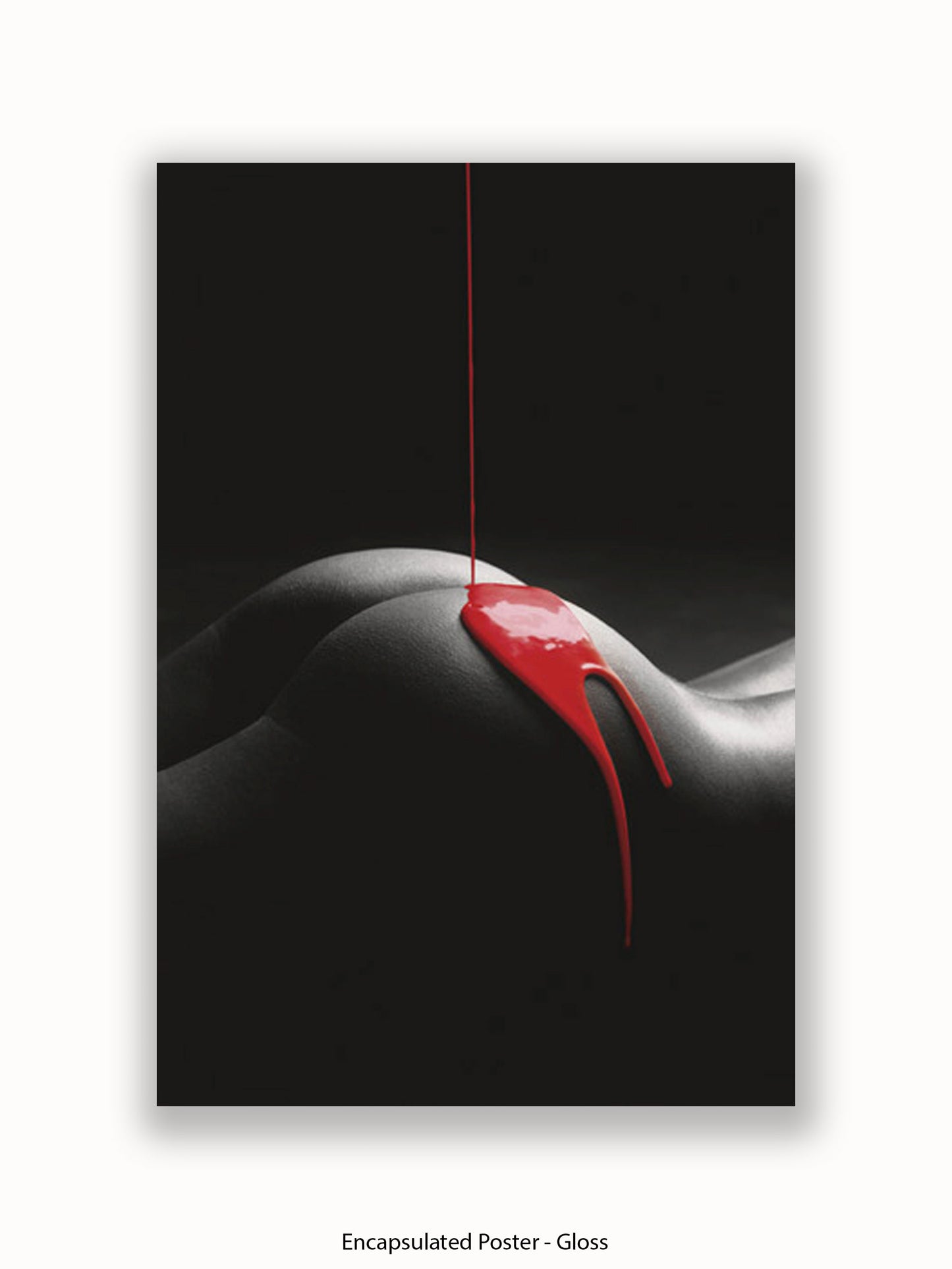 Rouge Et Noir Red Paint Poster