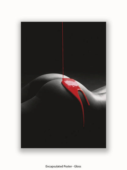 Rouge Et Noir Red Paint Poster