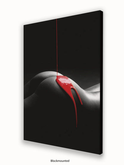 Rouge Et Noir Red Paint Poster