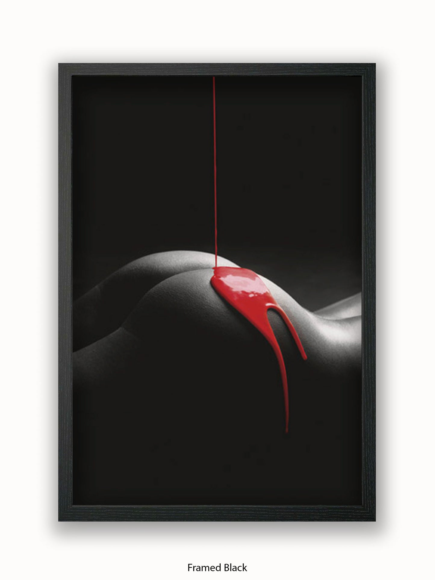 Rouge Et Noir Red Paint Poster