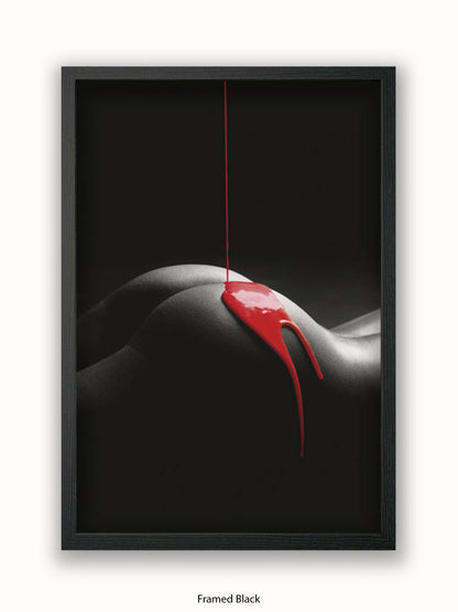 Rouge Et Noir Red Paint Poster