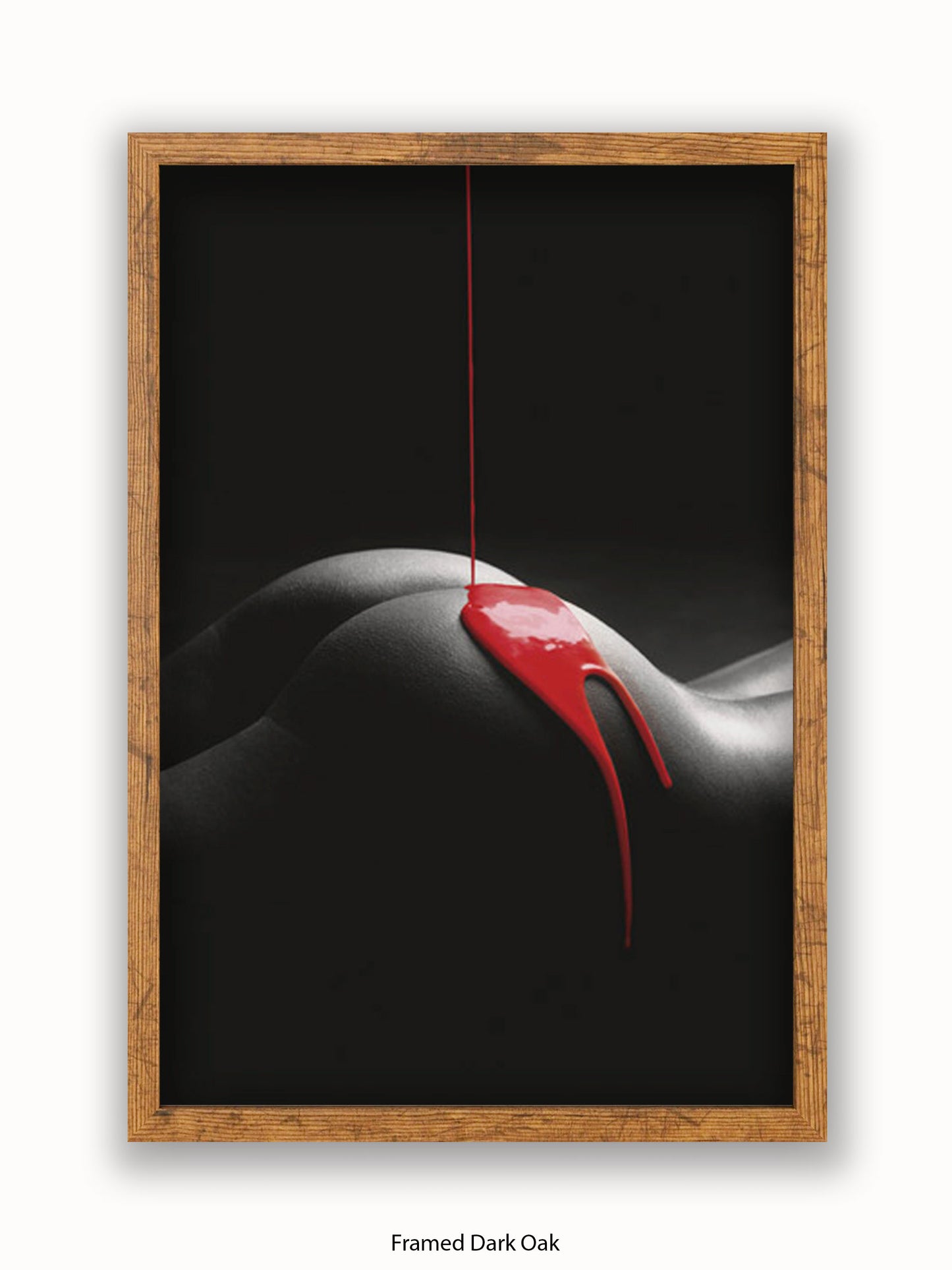 Rouge Et Noir Red Paint Poster