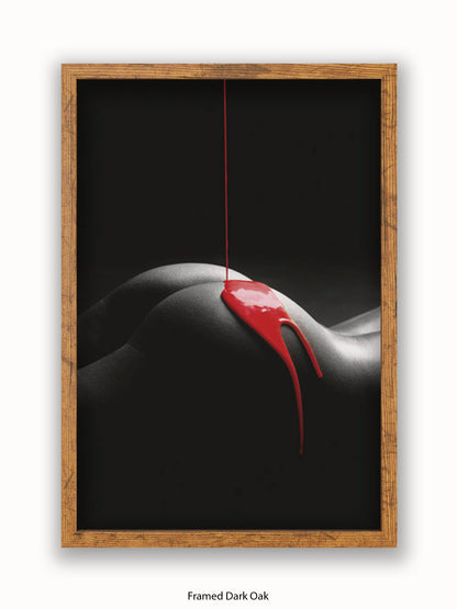Rouge Et Noir Red Paint Poster