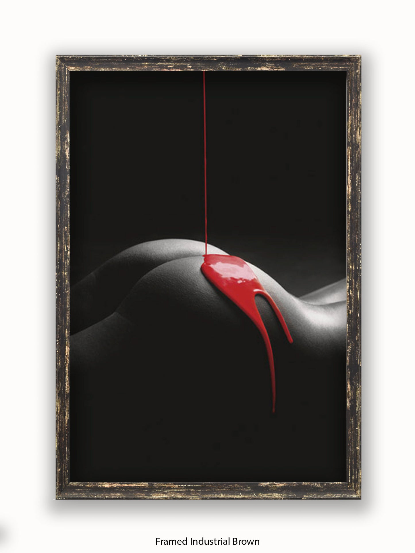 Rouge Et Noir Red Paint Poster