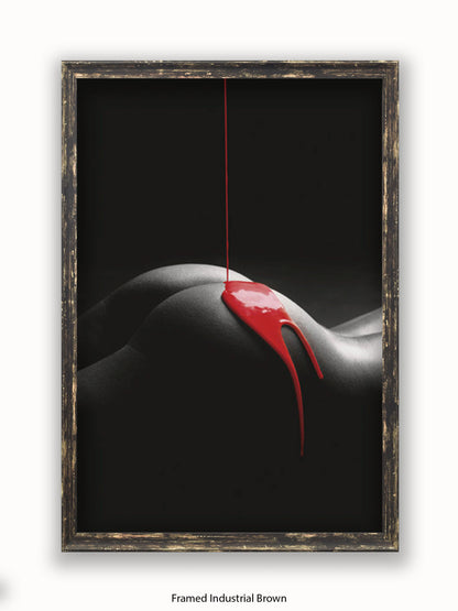 Rouge Et Noir Red Paint Poster