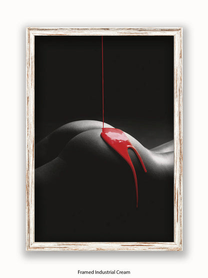 Rouge Et Noir Red Paint Poster