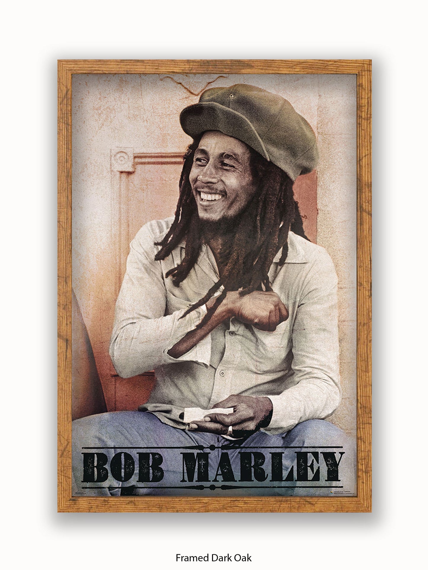 Bob Marley Rolling Text Poster