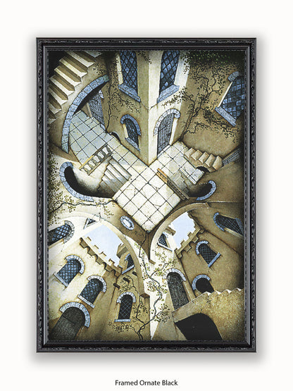 Irvine Peacock The Courtyard Poster