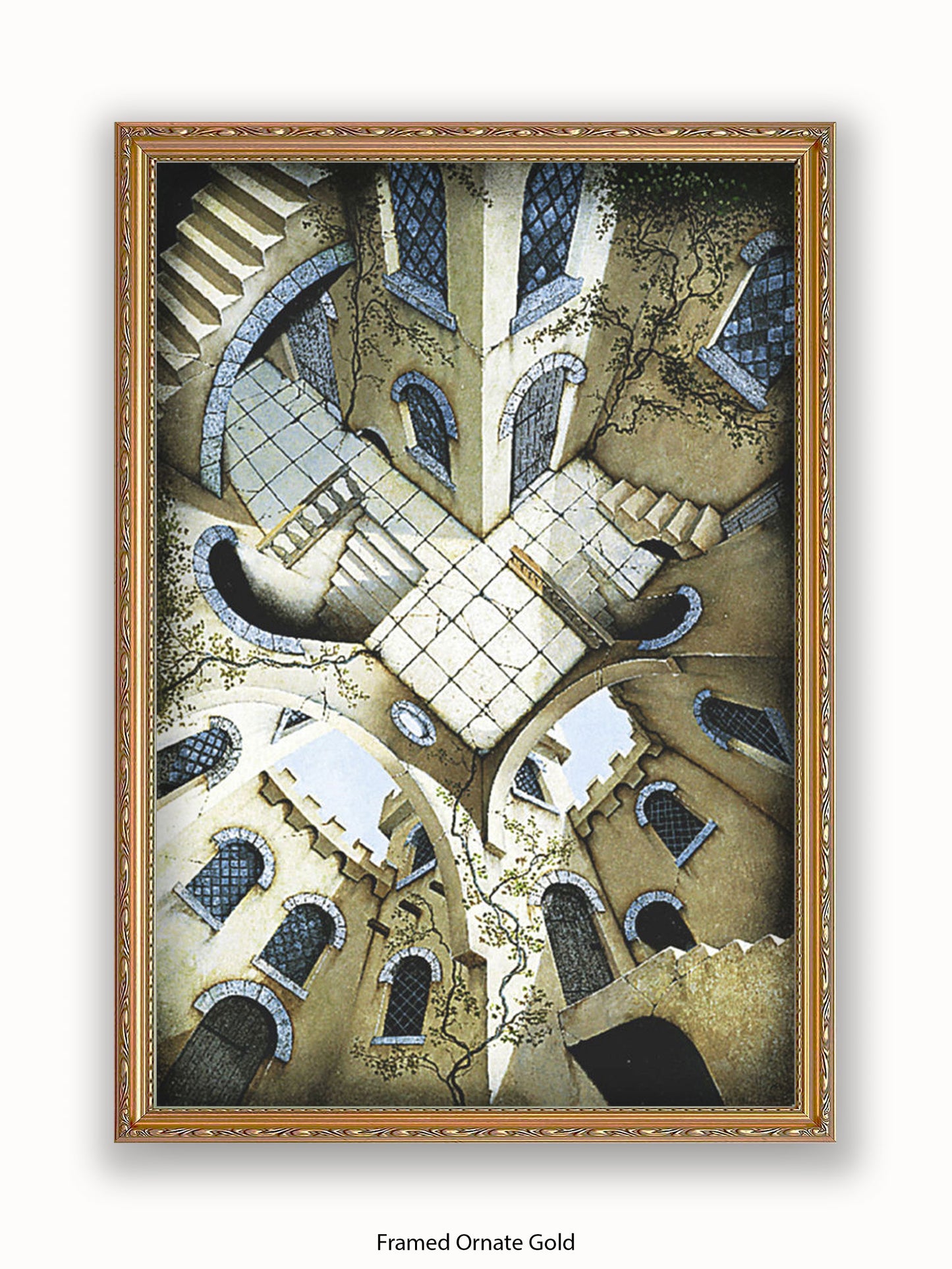Irvine Peacock The Courtyard Poster