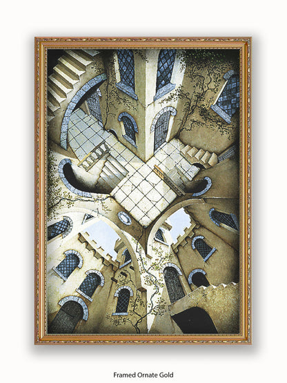 Irvine Peacock The Courtyard Poster