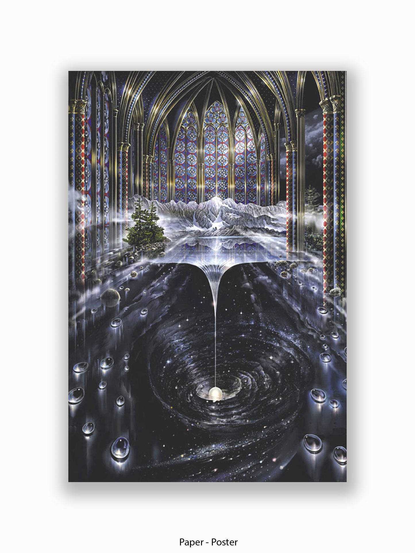 Genesis Abstract Psychedelic Poster