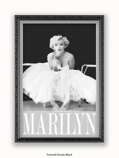 Marilyn Monroe Ballerina Tutu Poster