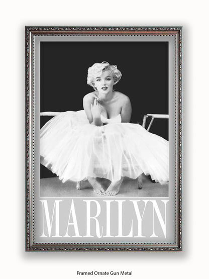 Marilyn Monroe Ballerina Tutu Poster