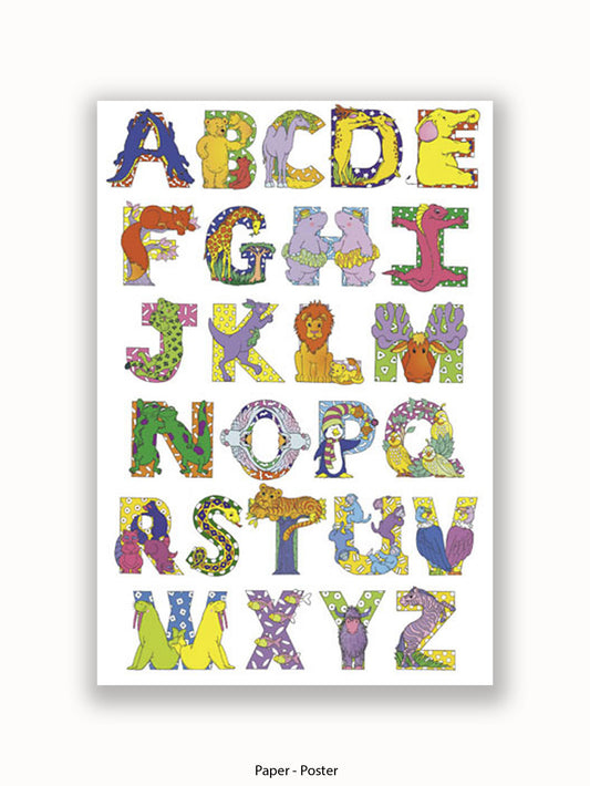 Childrens Abc Alphabet Poster