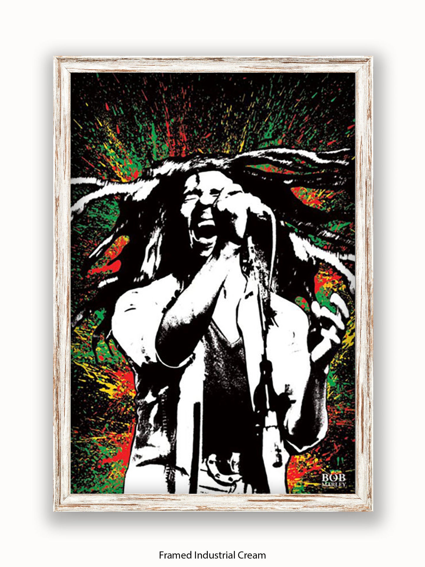 Bob Marley Paint Splash Poster