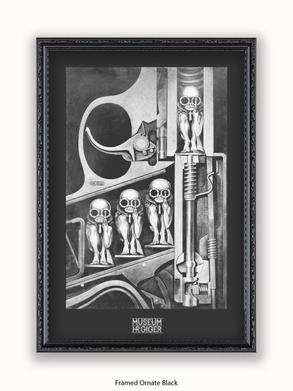 HR Giger Birthmachine Poster