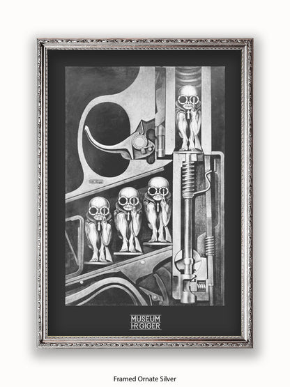 HR Giger Birthmachine Poster