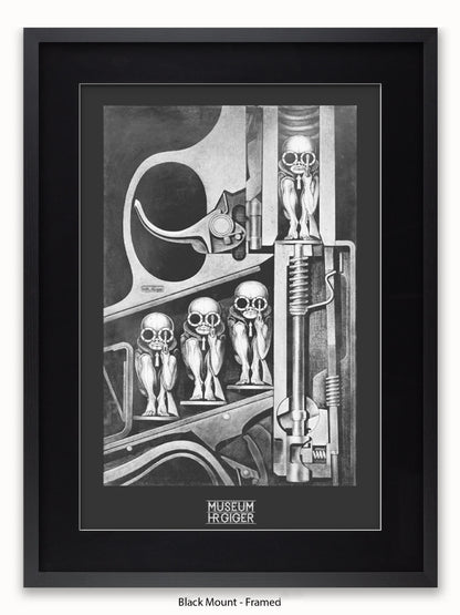 HR Giger Birthmachine Poster