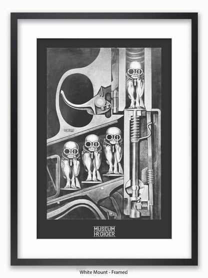 HR Giger Birthmachine Poster