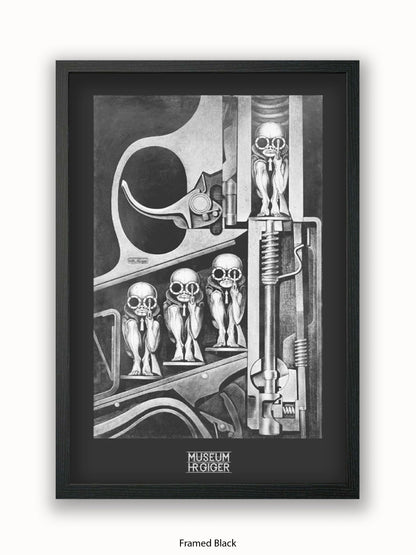 HR Giger Birthmachine Poster