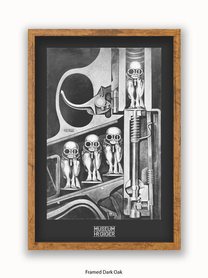 HR Giger Birthmachine Poster