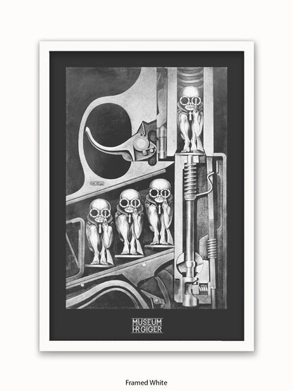 HR Giger Birthmachine Poster