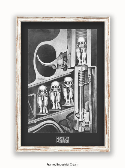 HR Giger Birthmachine Poster
