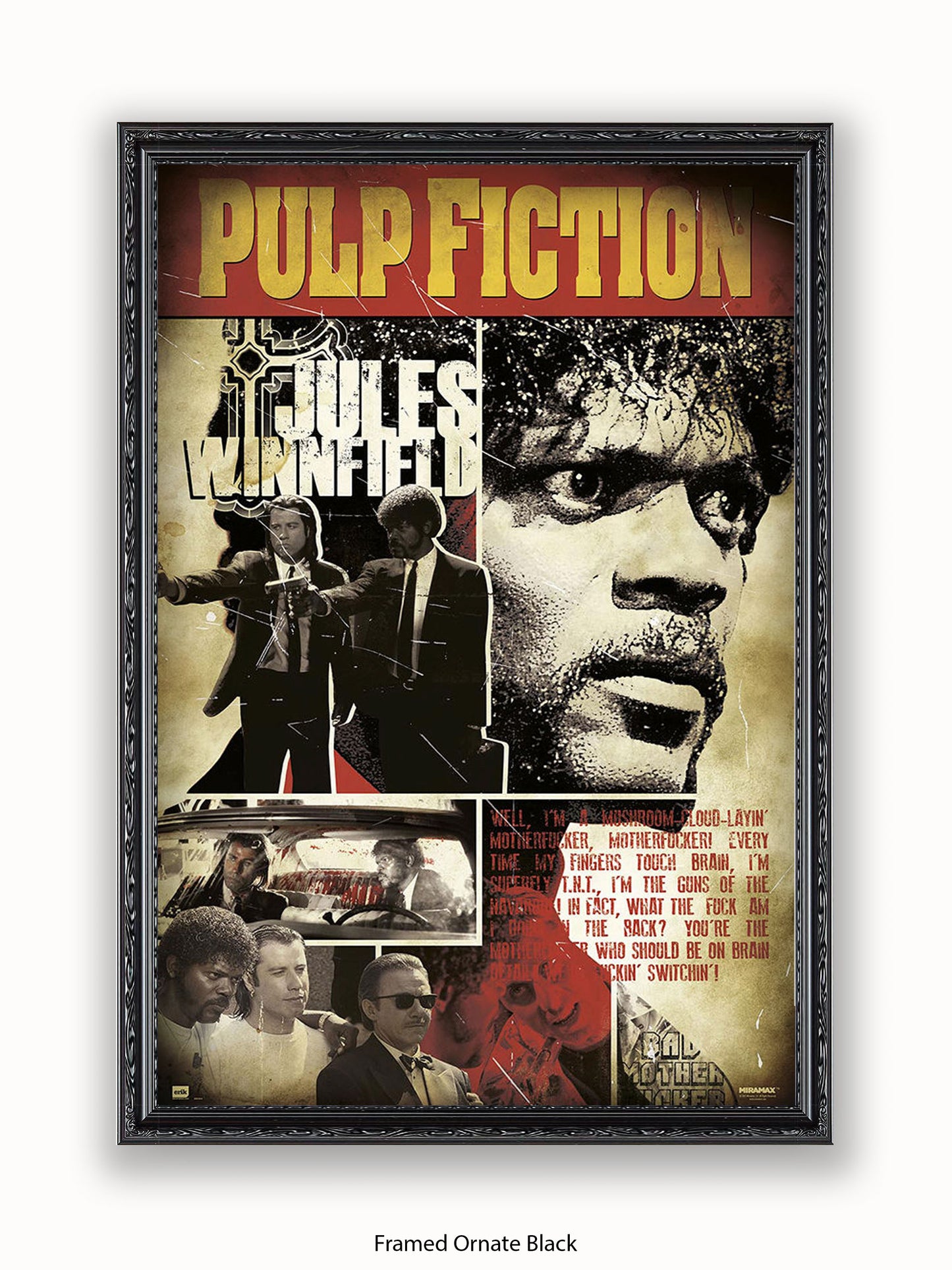 Pulp Fiction Poster | Jules Winnfield Art Poster