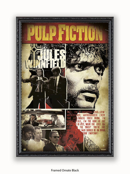 Pulp Fiction Poster | Jules Winnfield Art Poster