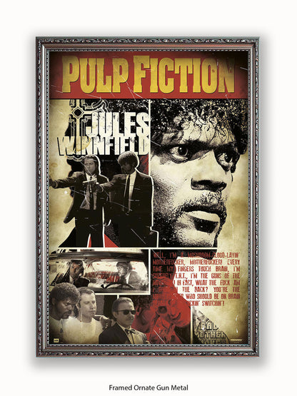 Pulp Fiction Poster | Jules Winnfield Art Poster