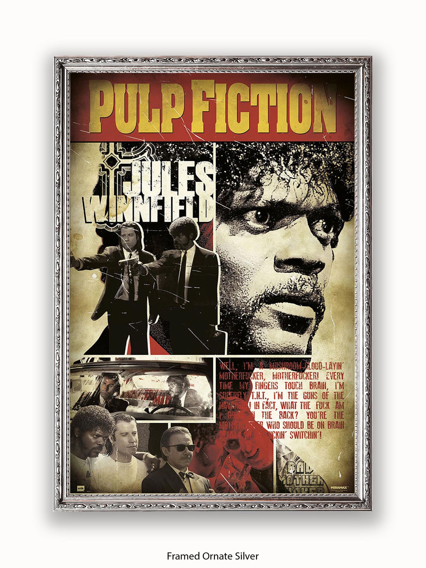 Pulp Fiction Poster | Jules Winnfield Art Poster