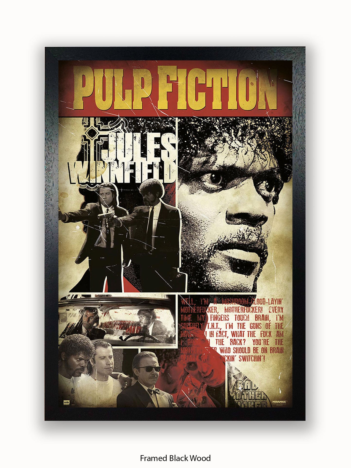 Pulp Fiction Poster | Jules Winnfield Art Poster