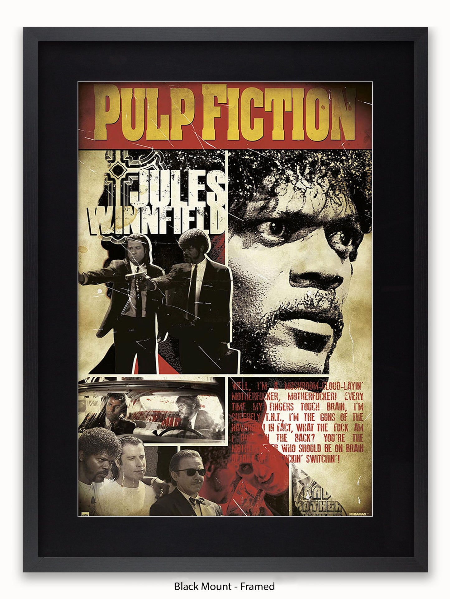 Pulp Fiction Poster | Jules Winnfield Art Poster