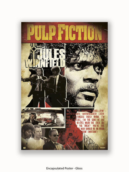 Pulp Fiction Poster | Jules Winnfield Art Poster