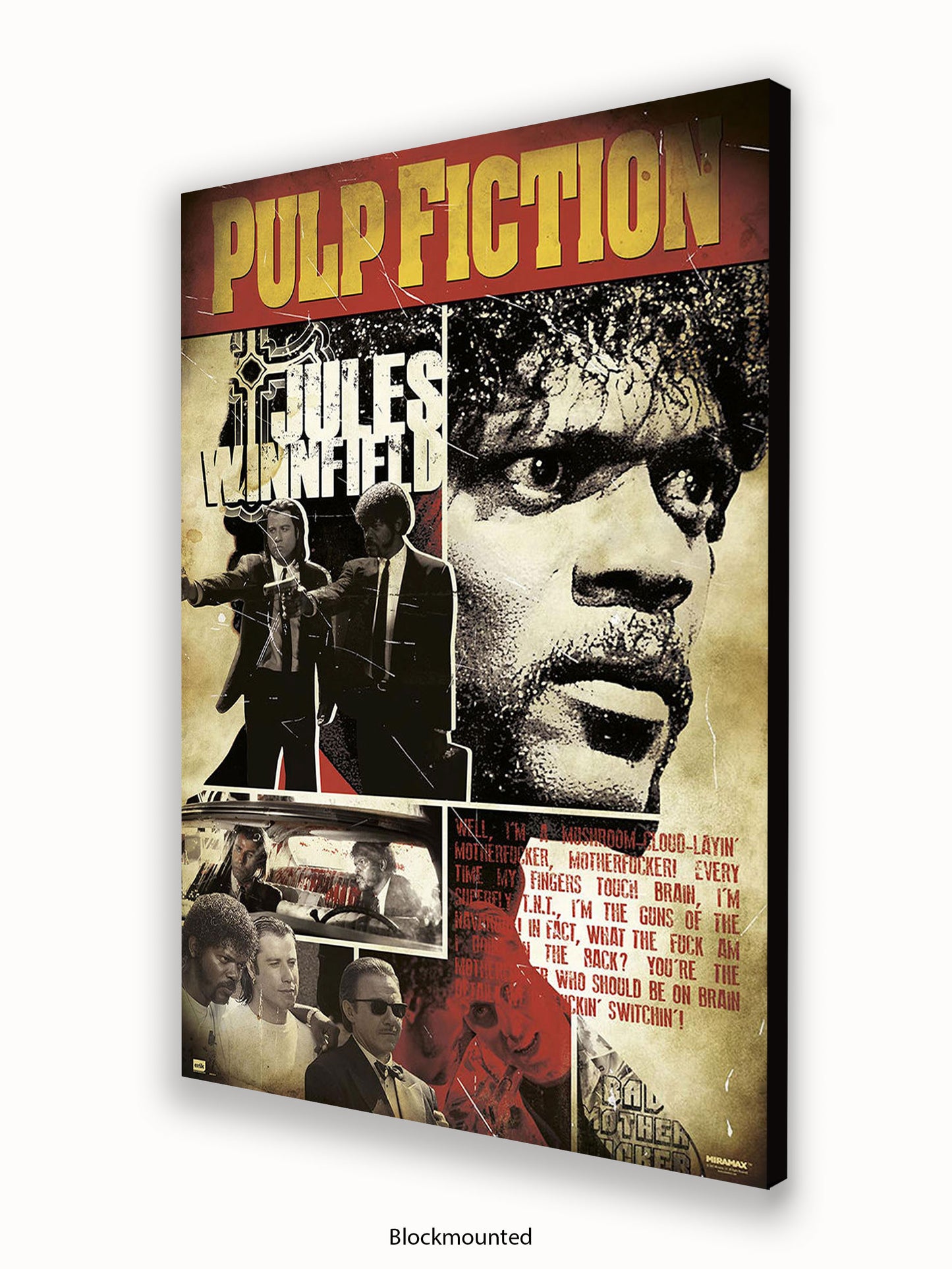 Pulp Fiction Poster | Jules Winnfield Art Poster