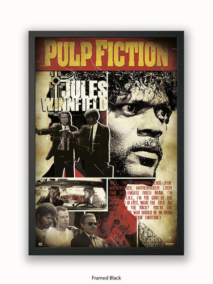 Pulp Fiction Poster | Jules Winnfield Art Poster