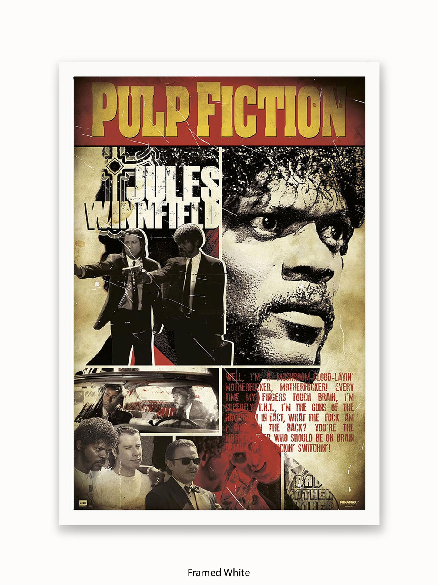 Pulp Fiction Poster | Jules Winnfield Art Poster