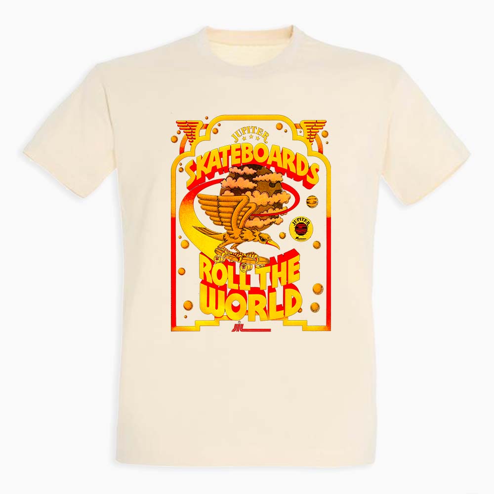 Skateboards Roll The World - T Shirt