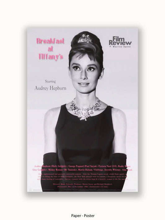 Audrey Hepburn Breakfast At Tiffany's Film Review Poster