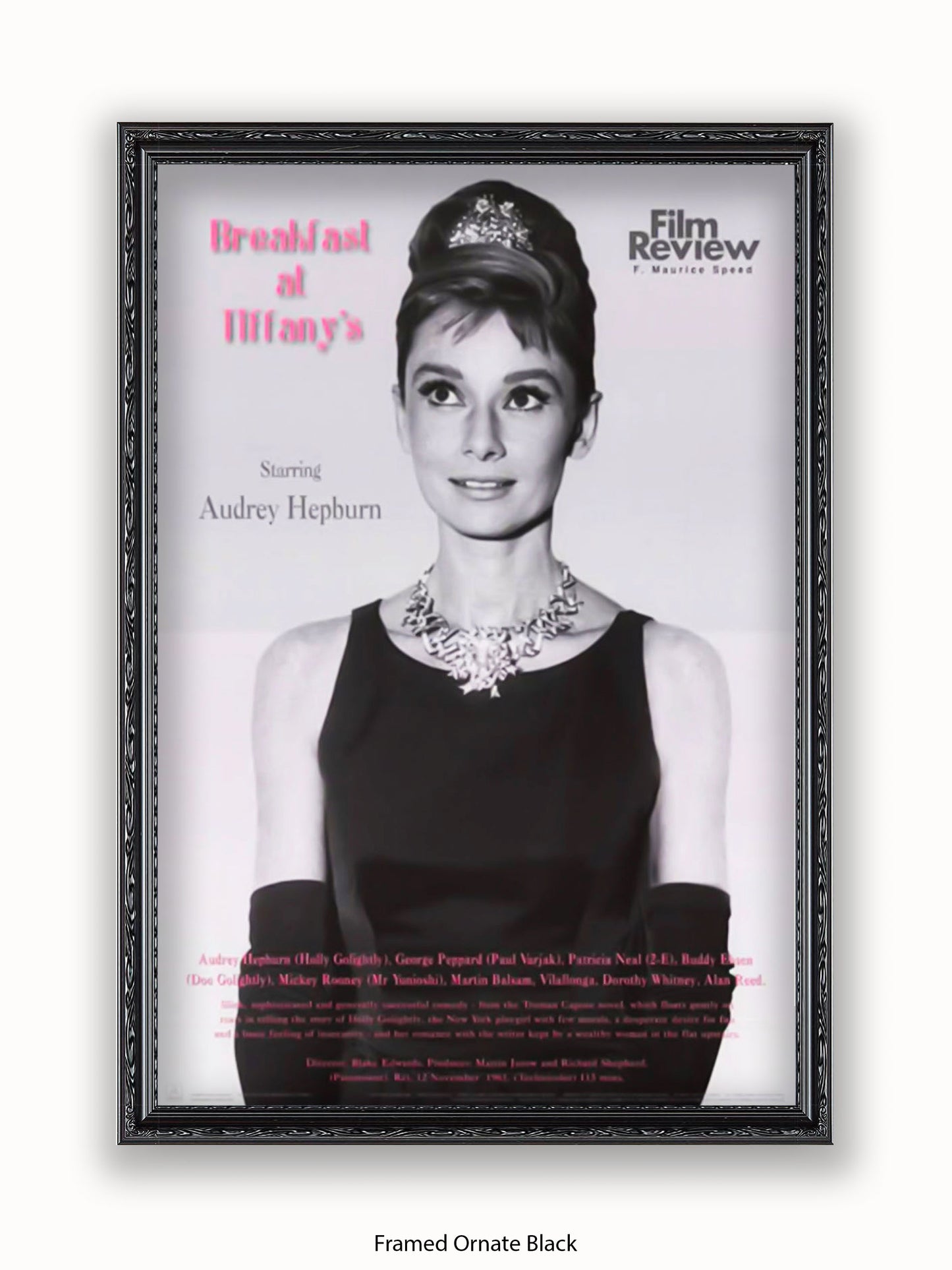 Audrey Hepburn Breakfast At Tiffany's Film Review Poster